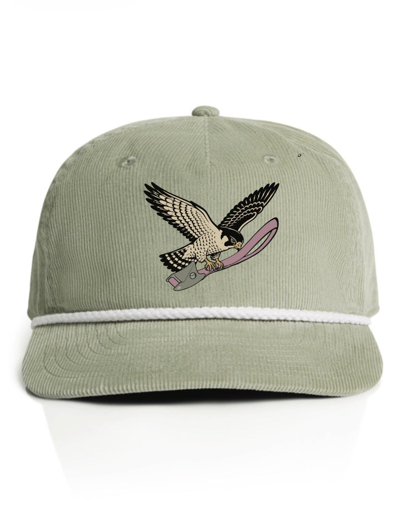 Falcon Cam Corduroy Rope Cap —Stone Sage