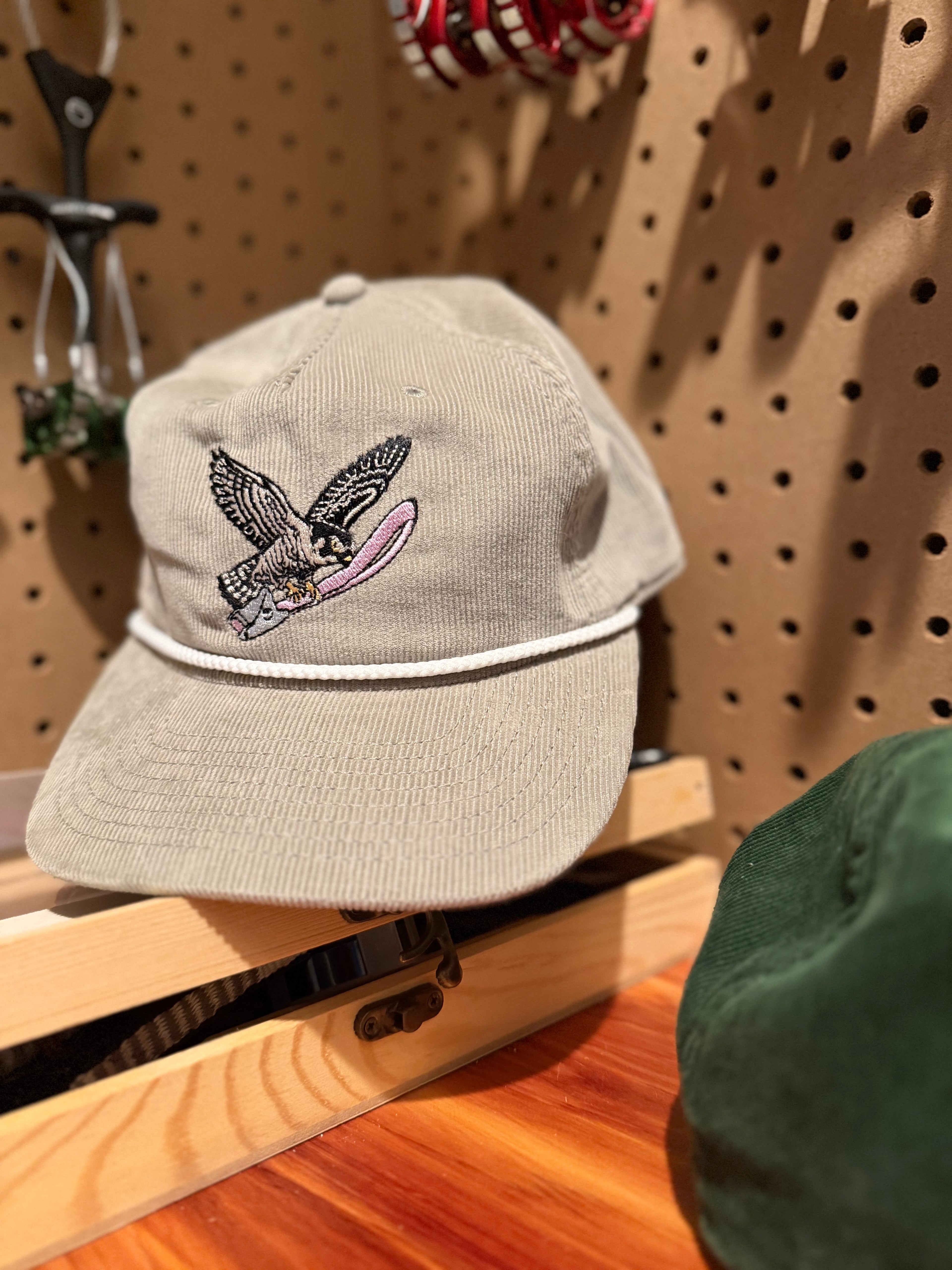 Falcon Cam Corduroy Rope Cap —Stone Sage